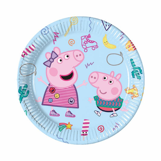 Papperstallrik Peppa Pig 23 cm 8-Pack