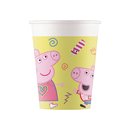 Kalaspaket Tema Peppa Pig 8-Pack | Muggar, Tallrikar & Servetter