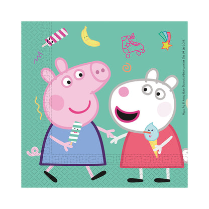 Kalaspaket Tema Peppa Pig 8-Pack | Muggar, Tallrikar & Servetter